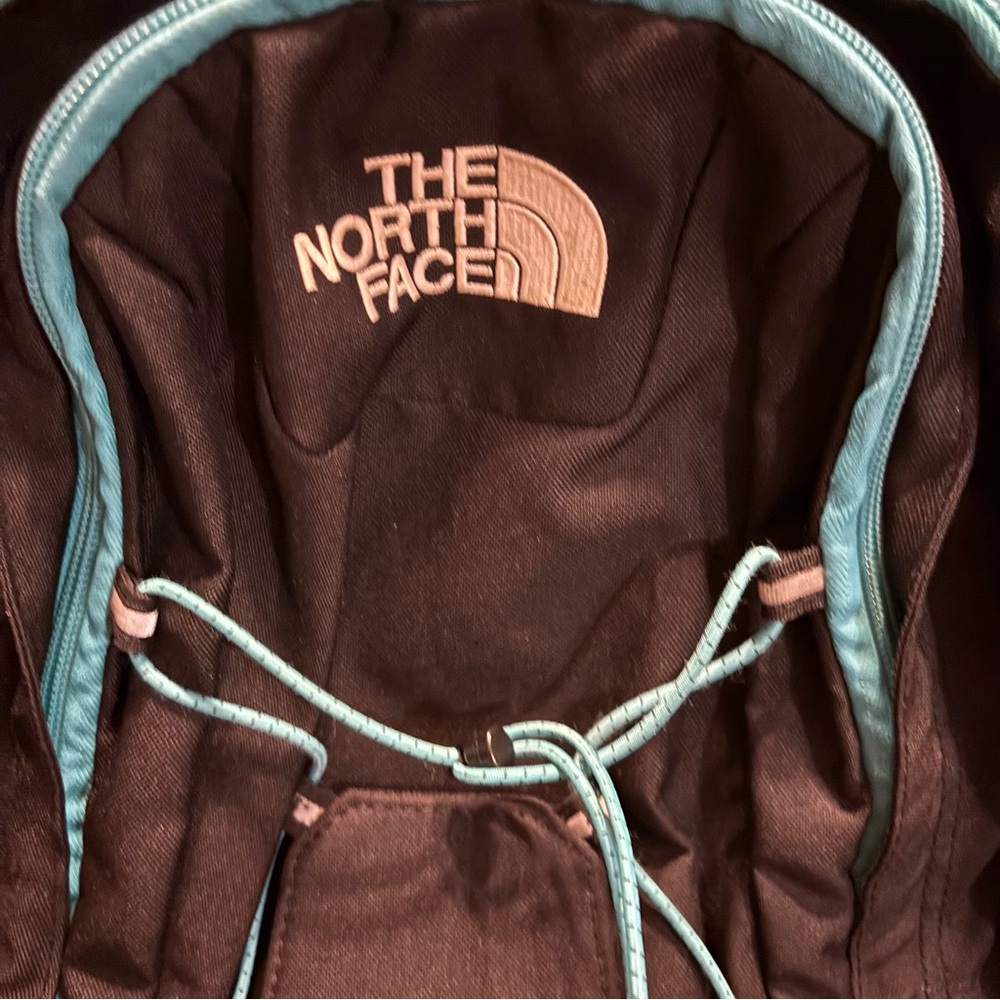 The North Face Black Jester Backpack with Teal Trim - Picture 3 of 12